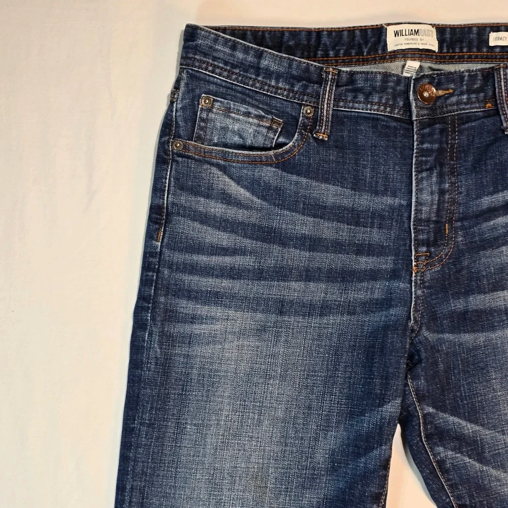 William Rast Mens Legacy Relax Straight Dark Wash Denim Jeans 32x30 MBWR-001-30L - Picture 10 of 16
